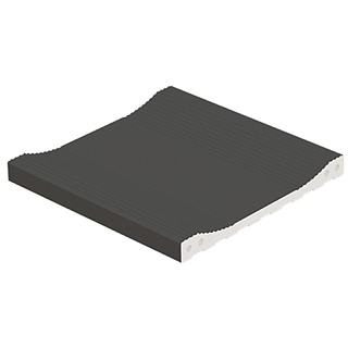 Желоб Rosa Gres 204, Plomo, противоскользящий, 24,4 х 24,4 х 2,4 см
