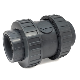 Клапан обратный пруж. ПВХ, EPDM Neisco, разборные муфтовые окончания (клеевой) D50, PN16